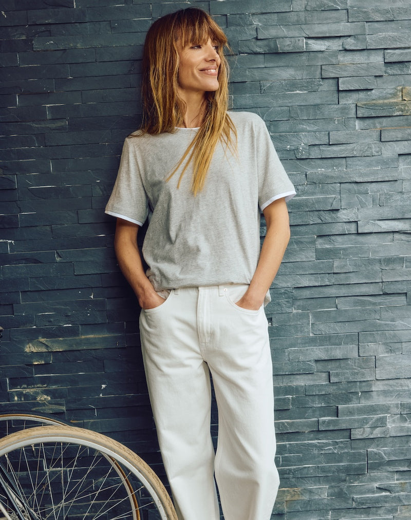 The Layered Tee / Short Sleeve - Grey