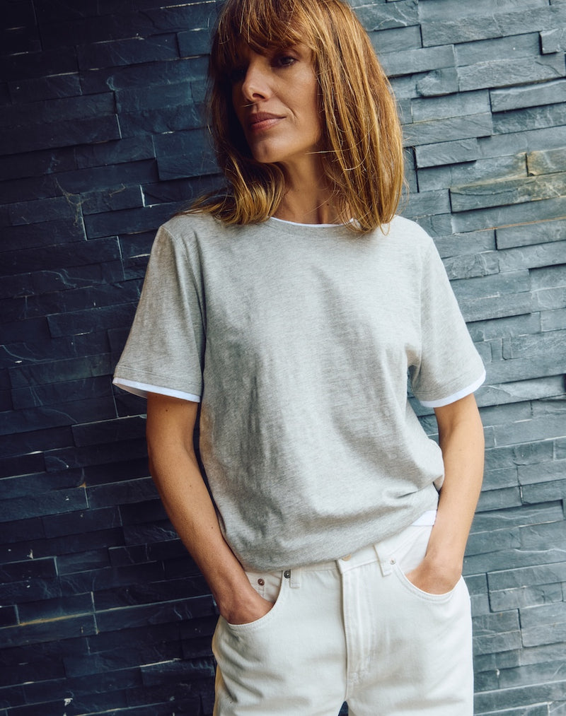 The Layered Tee / Short Sleeve - Grey