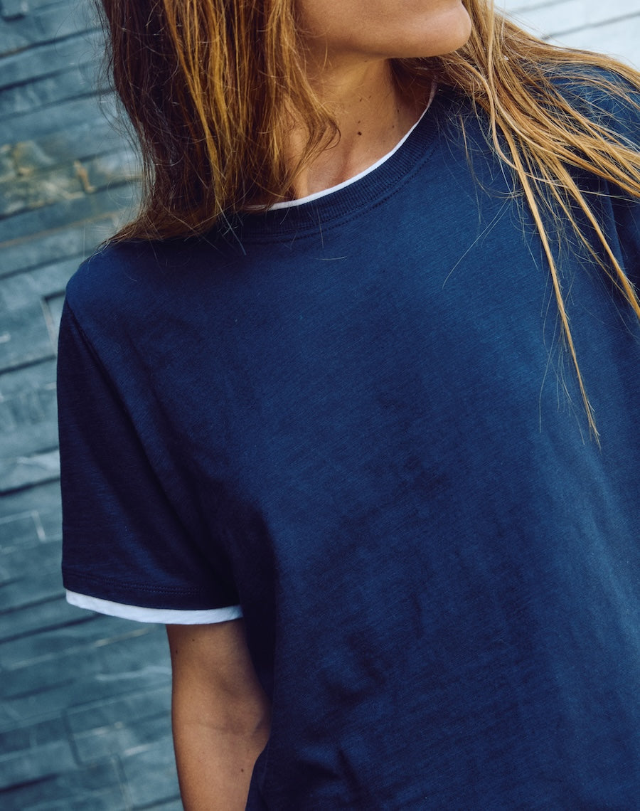 The LAYERED Tee / Short Sleeve - Navy