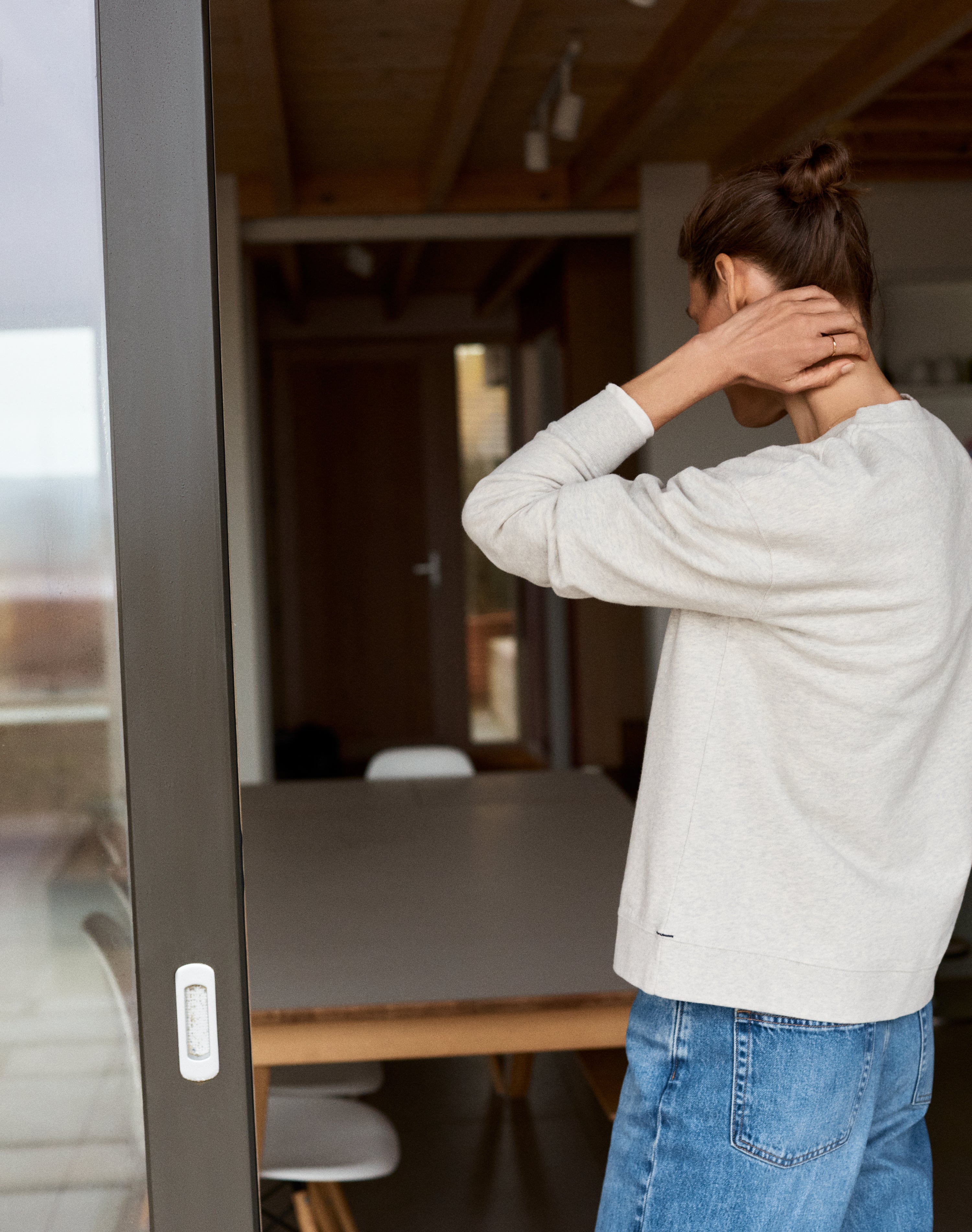 The Lived-In Loopback / Classic-Fit - Stone Grey