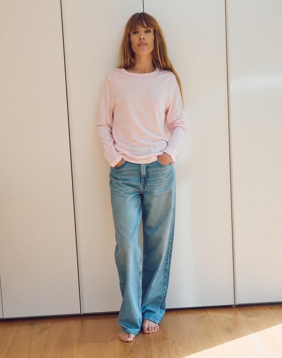 The LINEN / The Long Sleeve  - Blush