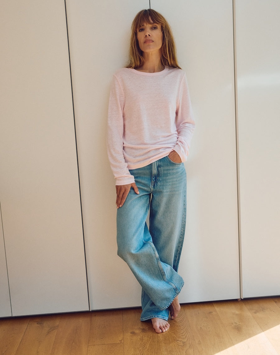 The LINEN / The Long Sleeve  - Blush
