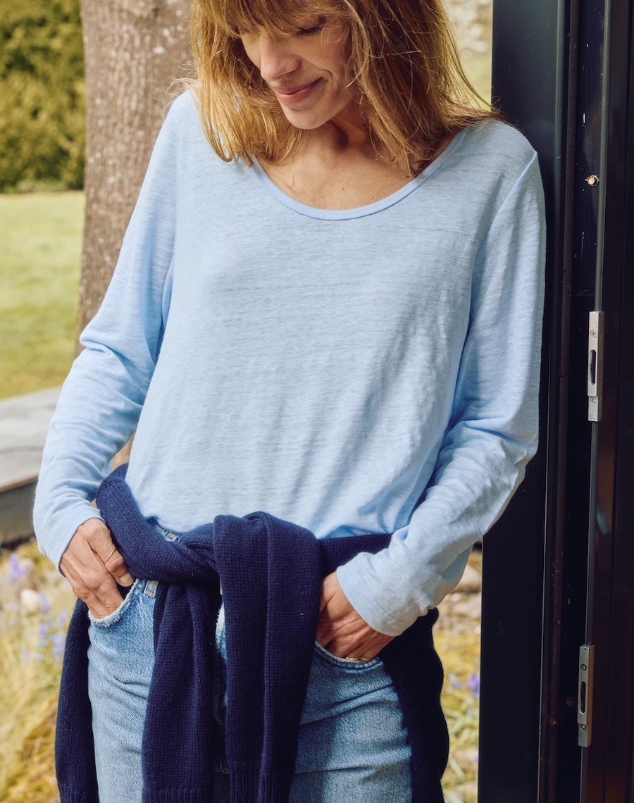 The LINEN / The Scoop - Salt Blue