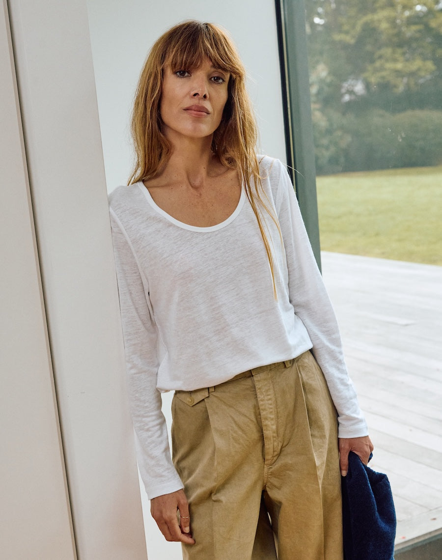 The LINEN / The Scoop - White