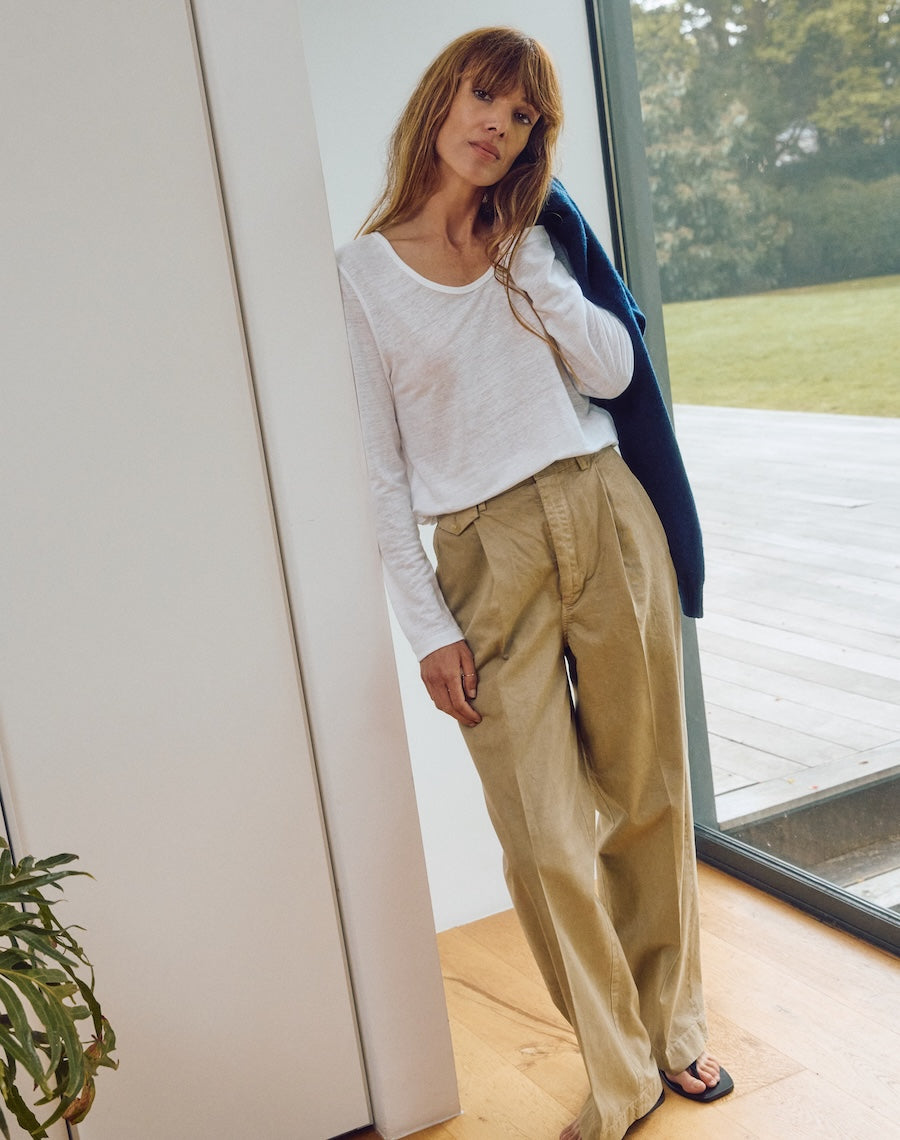 The LINEN / The Scoop - White