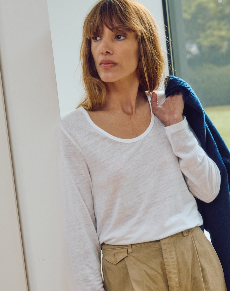 The LINEN / The Scoop - White
