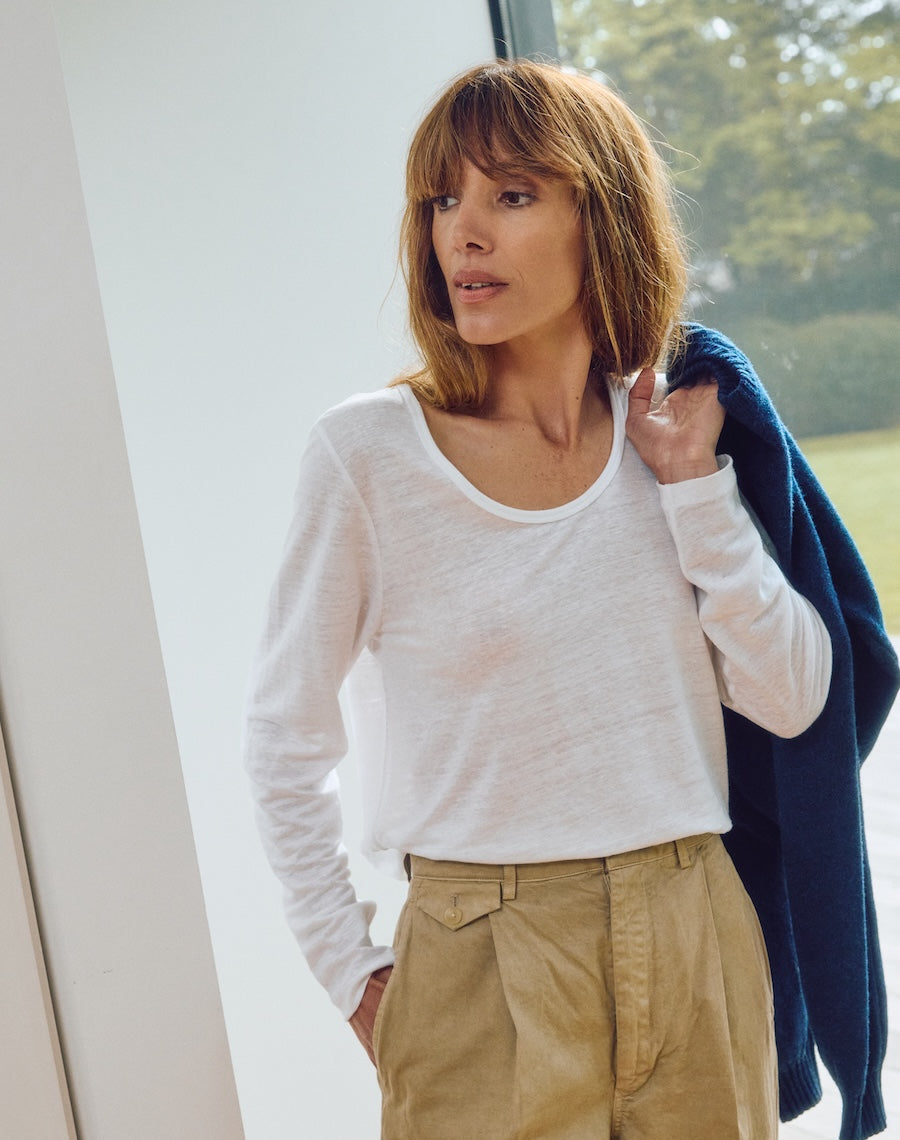 The LINEN / The Scoop - White