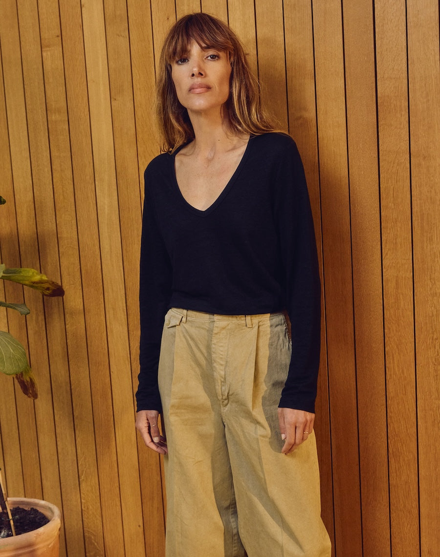 The LINEN / The V - Black