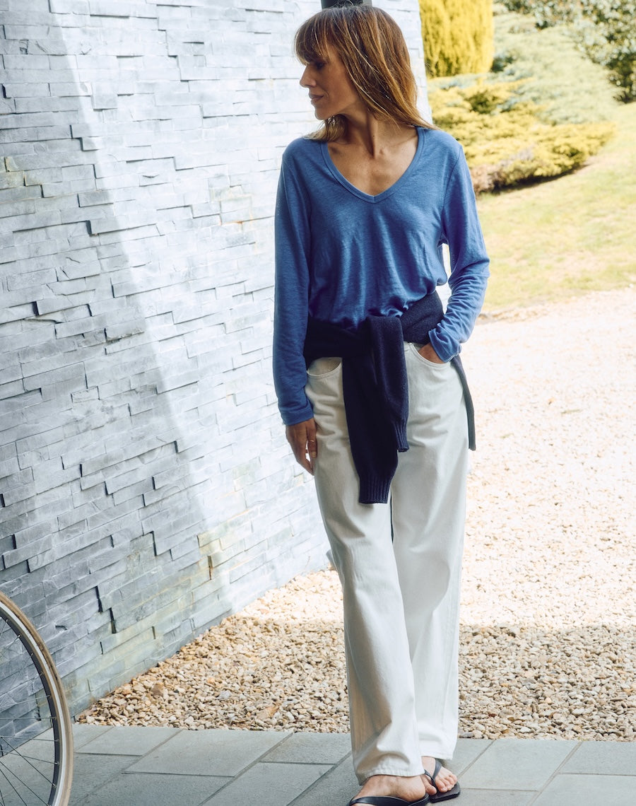 The LINEN / The V - Harbour Blue