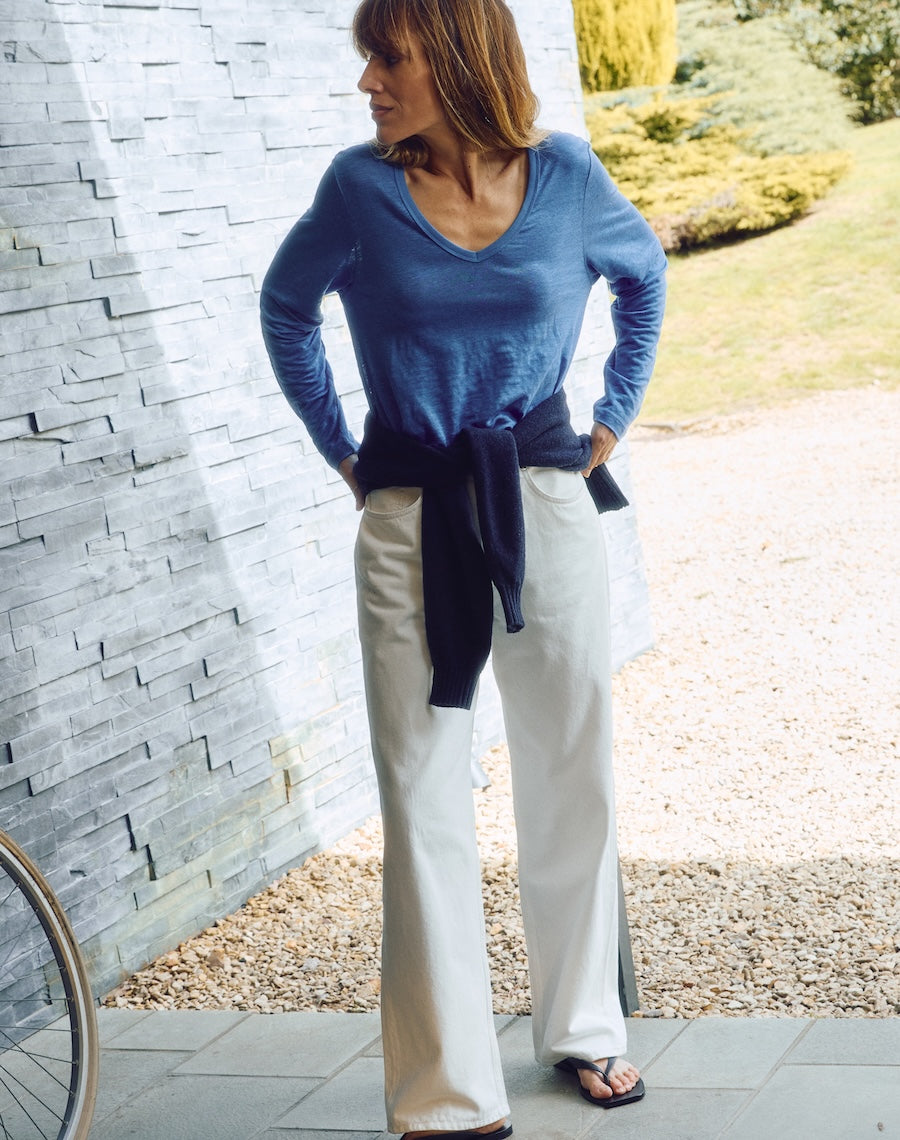 The LINEN / The V - Harbour Blue