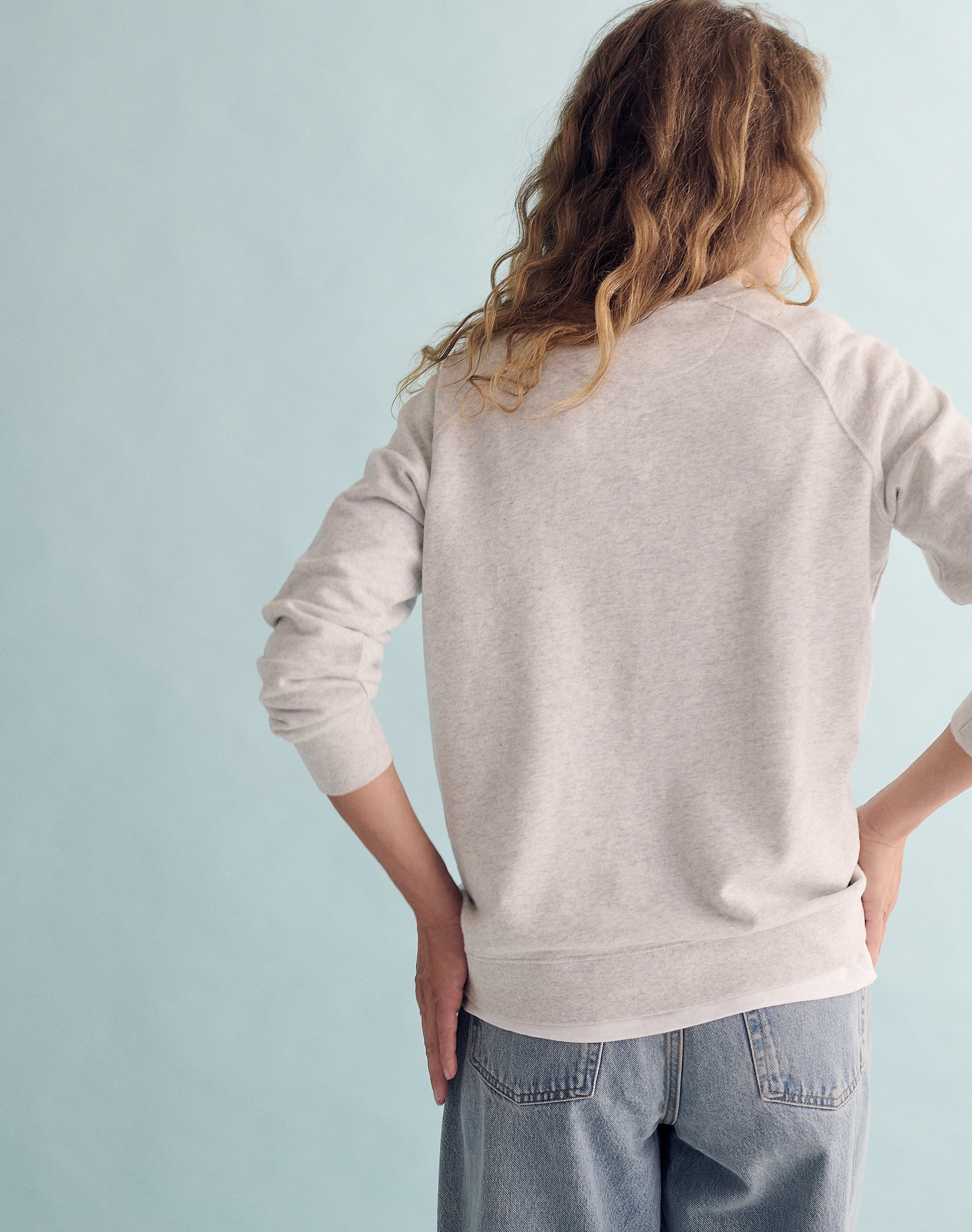 The Lived-In Loopback / Vintage-Fit - Ice Grey