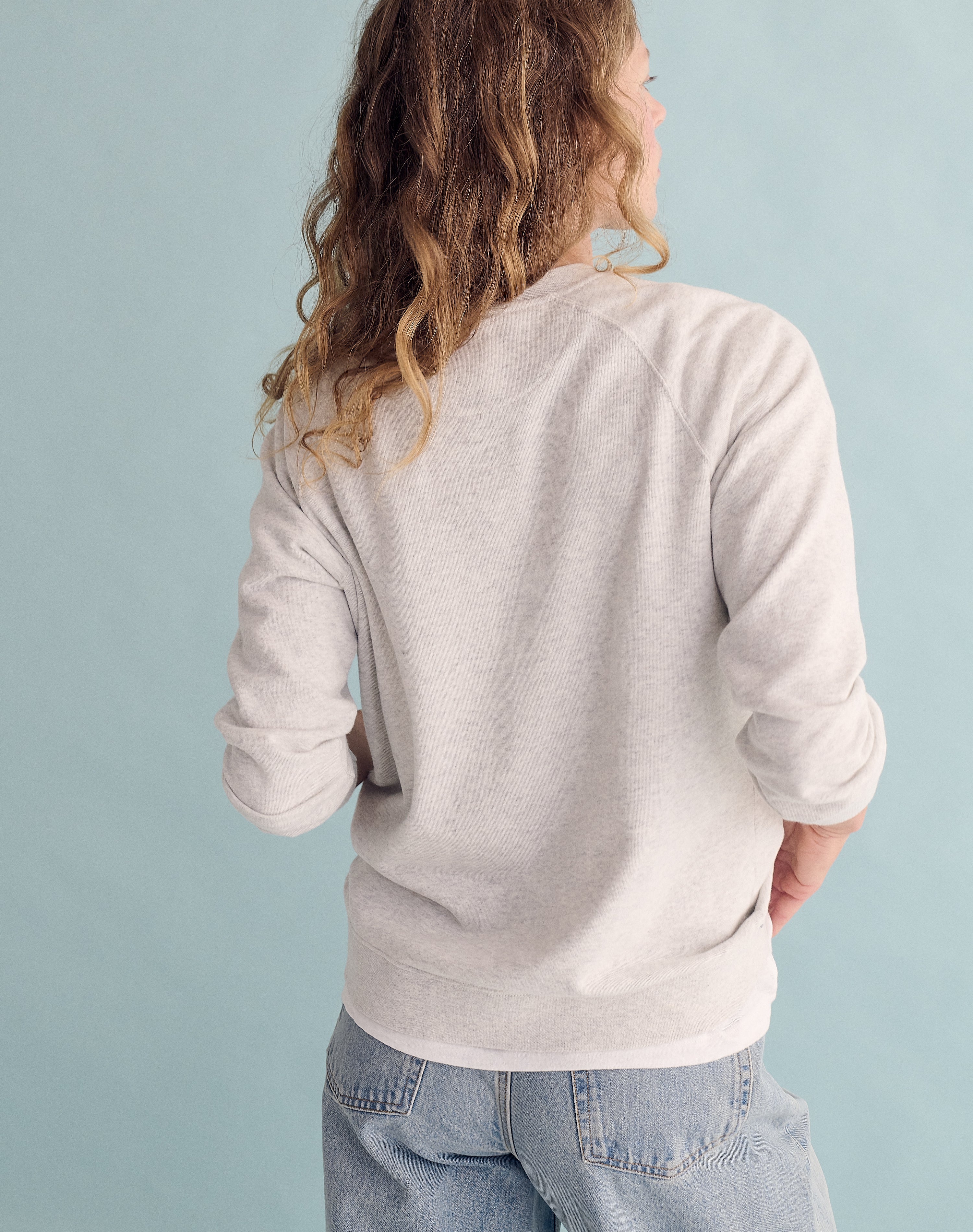 The Lived-In Loopback / Vintage-Fit - Ice Grey