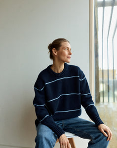 The OVERSIZE - Navy & Appin Blue