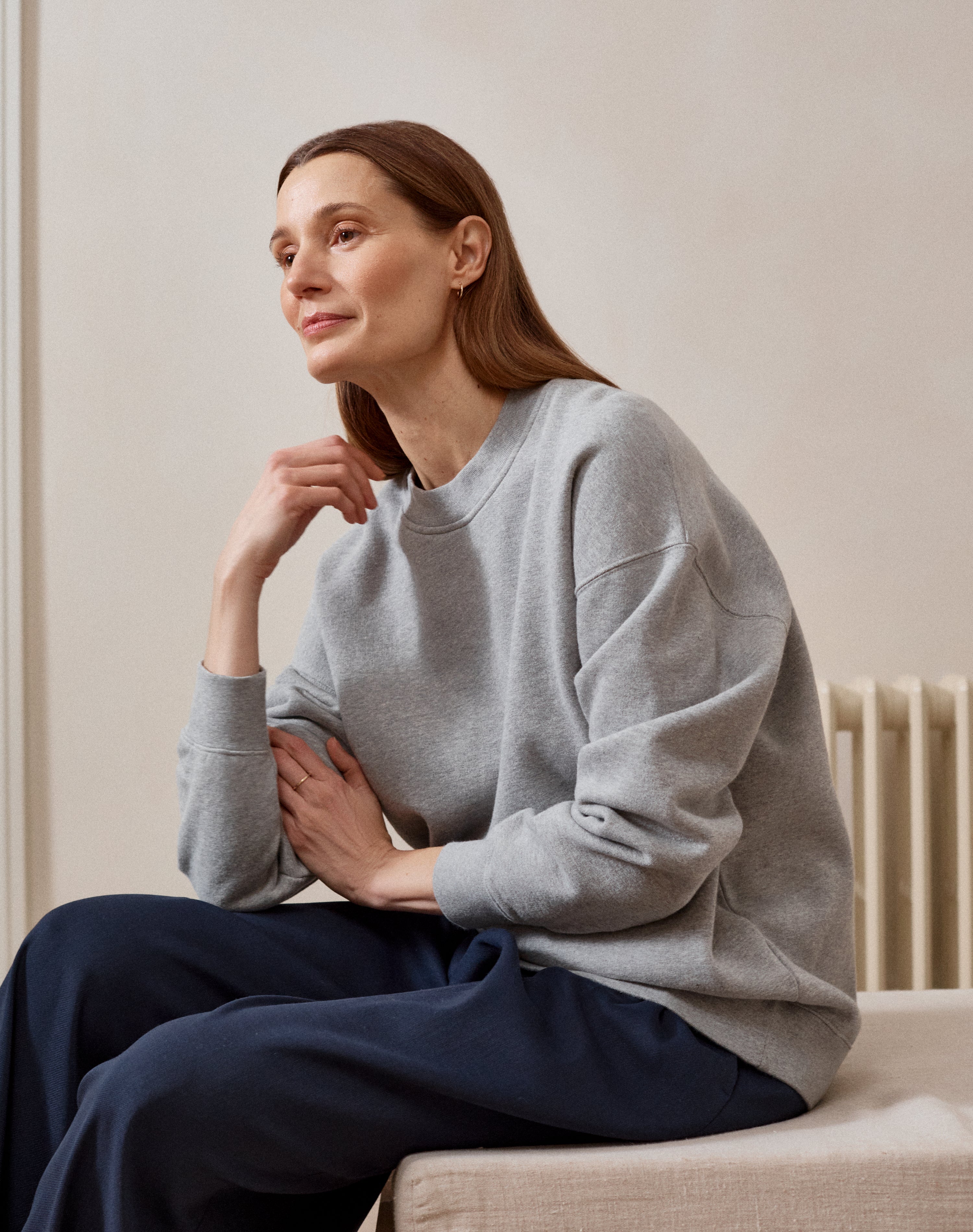 The Brushed / Relaxed-fit Sweat - Slate Grey, Renewed + Restored