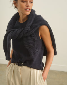 The RIVIERA CARDIGAN - Midnight Navy