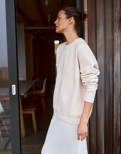 The Relaxed-fit SWEATSHIRT - Seashell