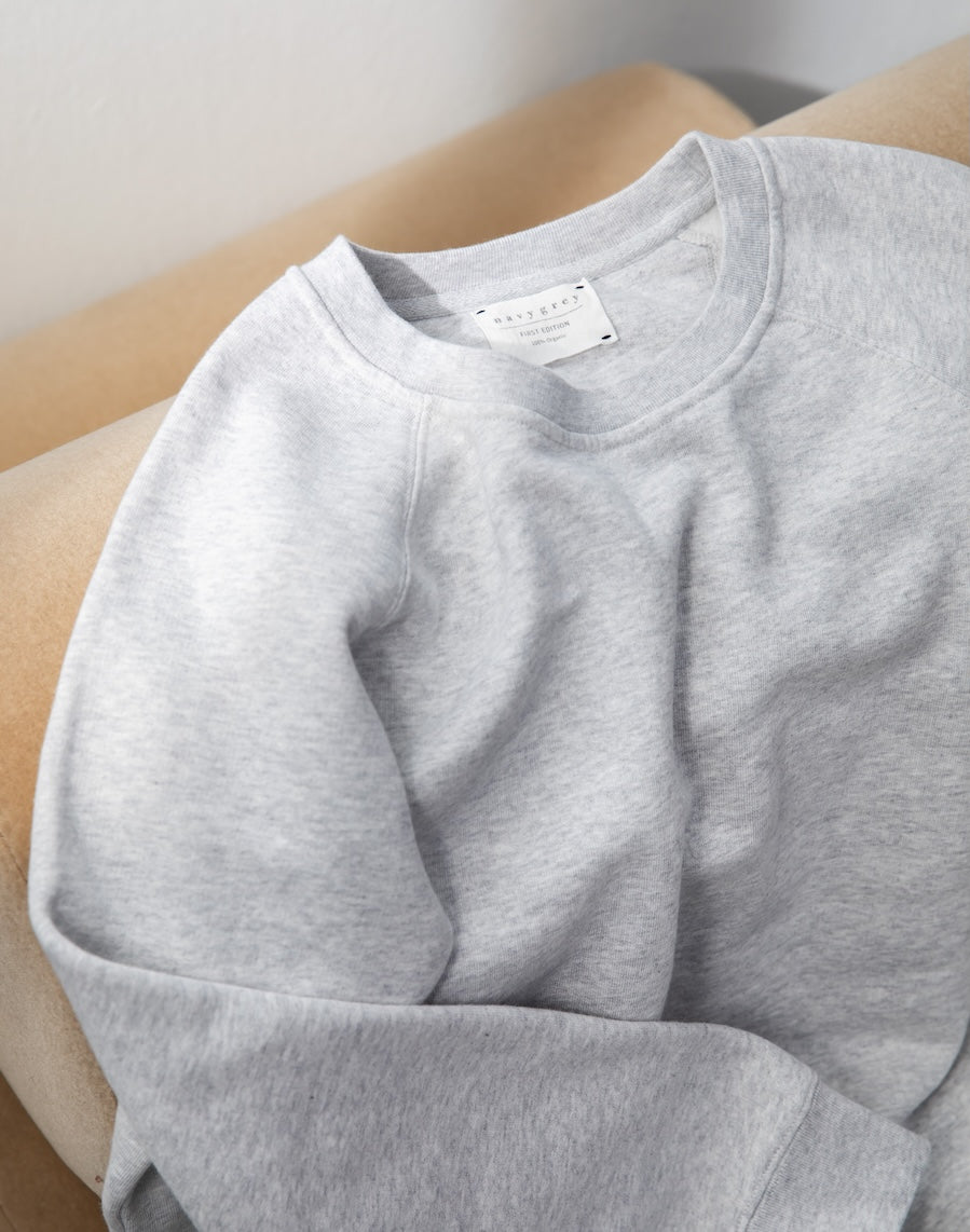 The Brushed / Vintage-fit Sweat - Ice Grey