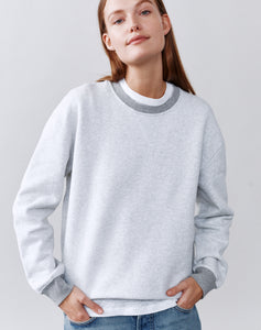 The V-Notch SWEATSHIRT - Ice + Slate