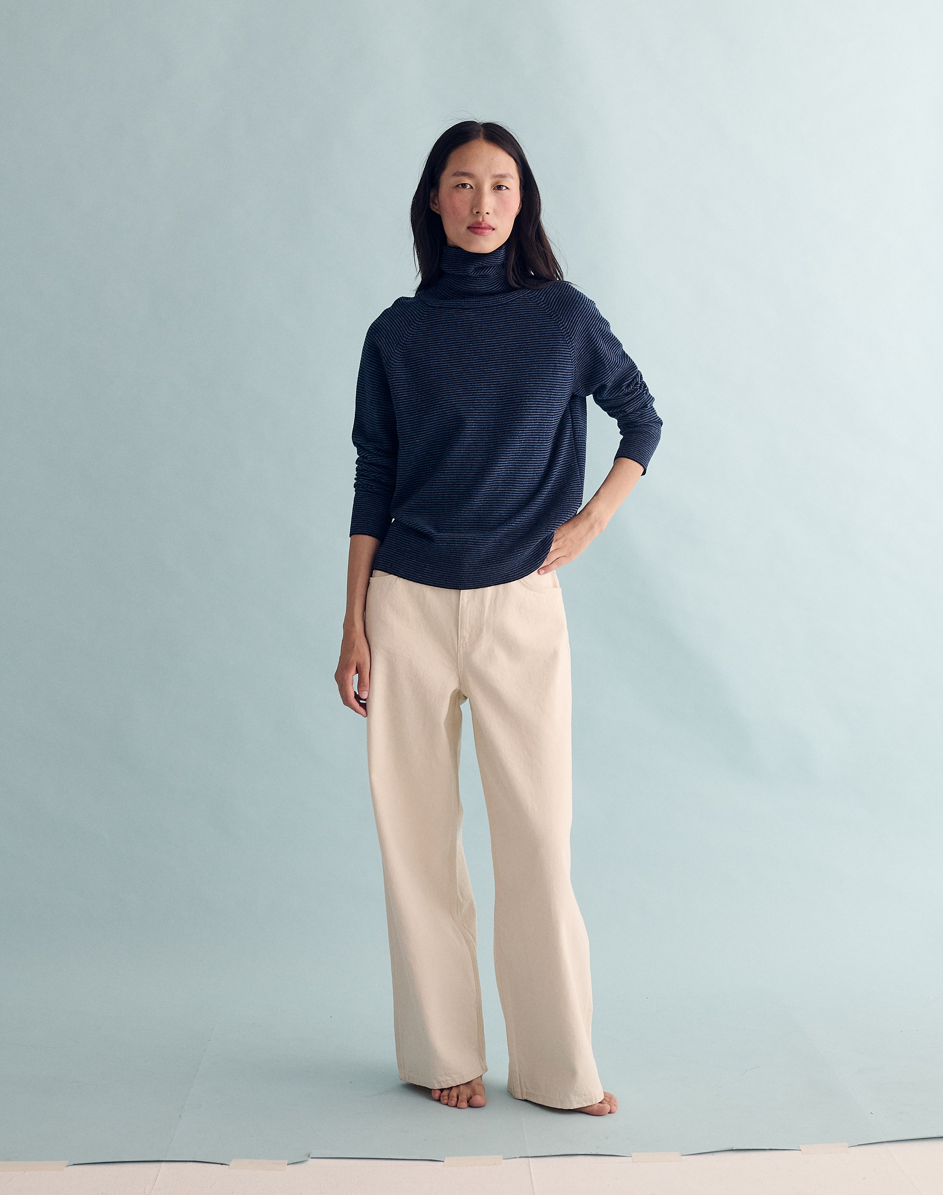 The Weekend Polo - Navy + Atlantic Blue