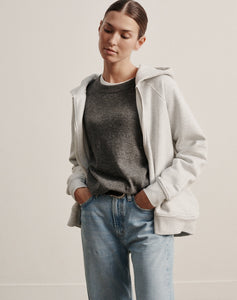 The ZIP HOODY Relaxed-fit - Ice Grey