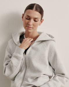 The ZIP HOODY Relaxed-fit - Ice Grey