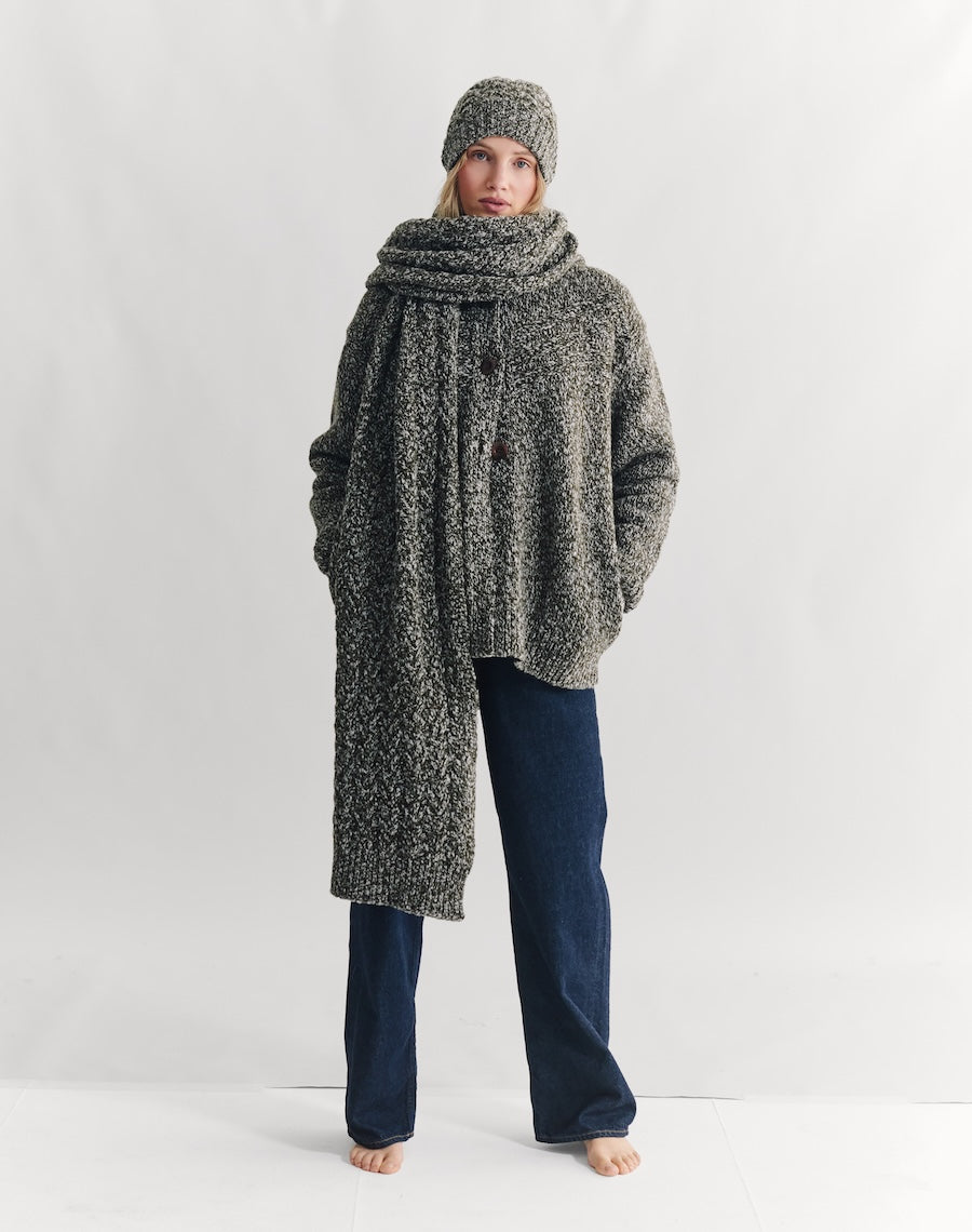 The Border Cable Hat - Moss Twist