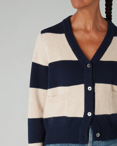 The CARDIGAN / 3.0 - Navy & Parchment