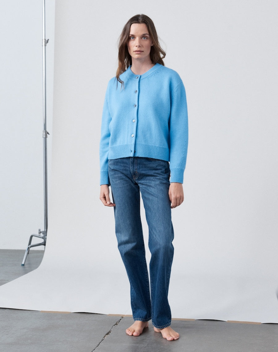 The Easy Cardigan - Glacier Blue