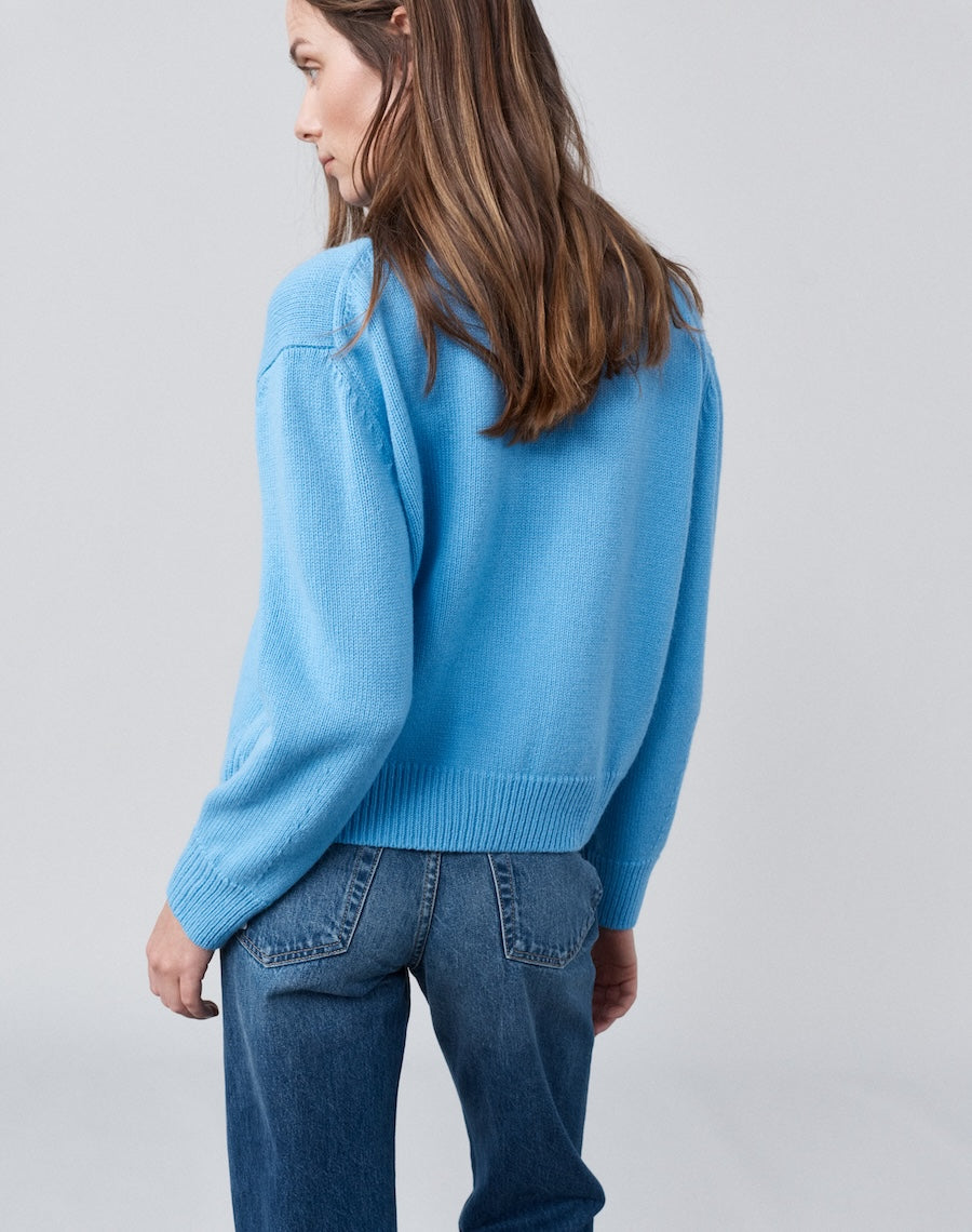 The Easy Cardigan - Glacier Blue