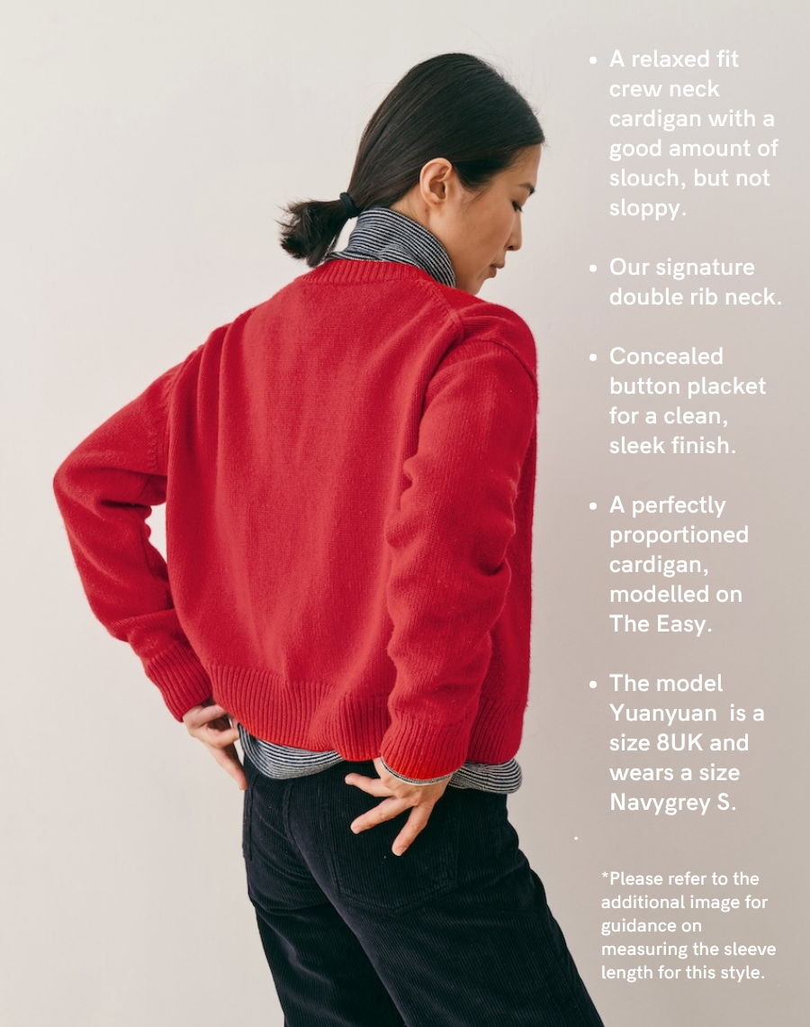 The Easy Cardigan - Carmine
