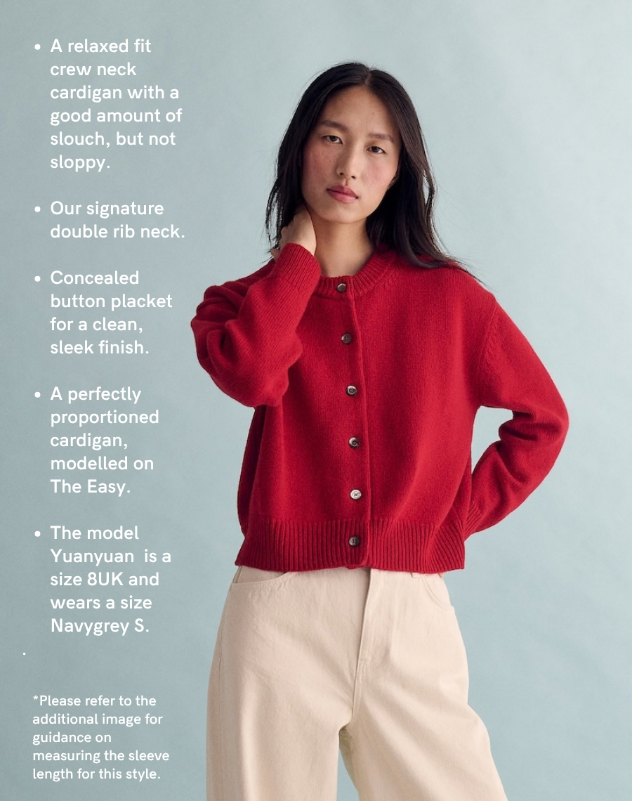 The Easy Cardigan - Carmine