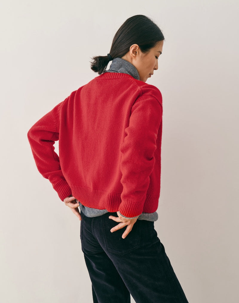 The Easy Cardigan - Carmine
