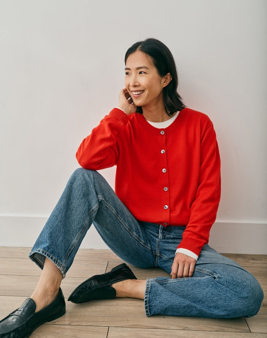 The Fenera Cardigan - Poppy