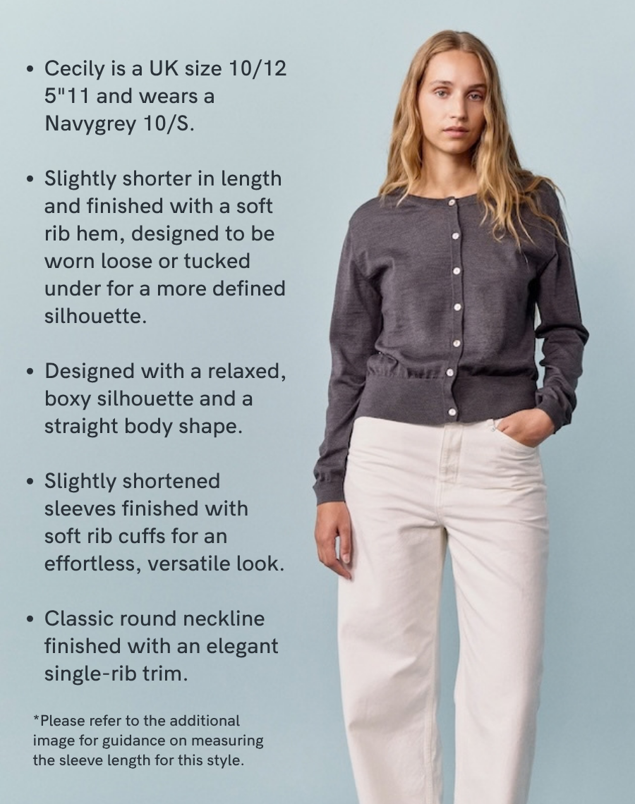 The Fine Cardigan - Graphite