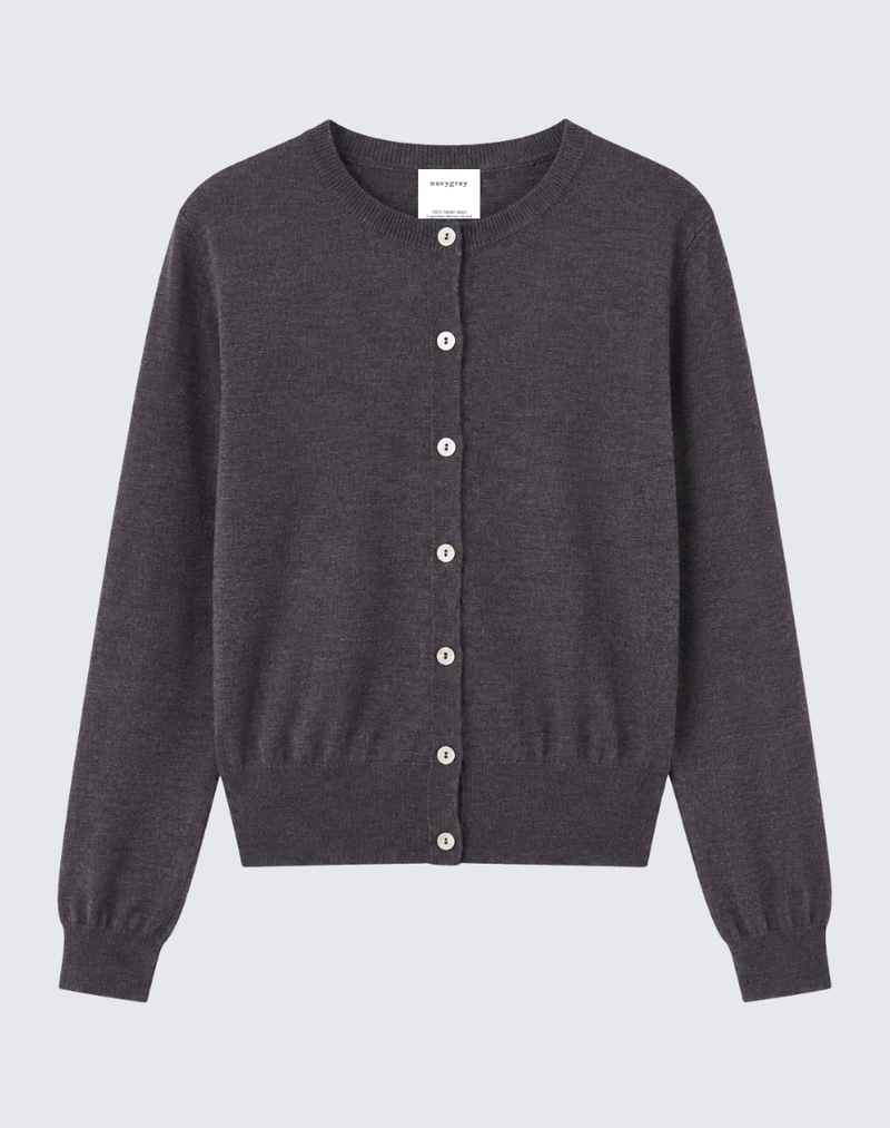 The Fine Cardigan - Graphite