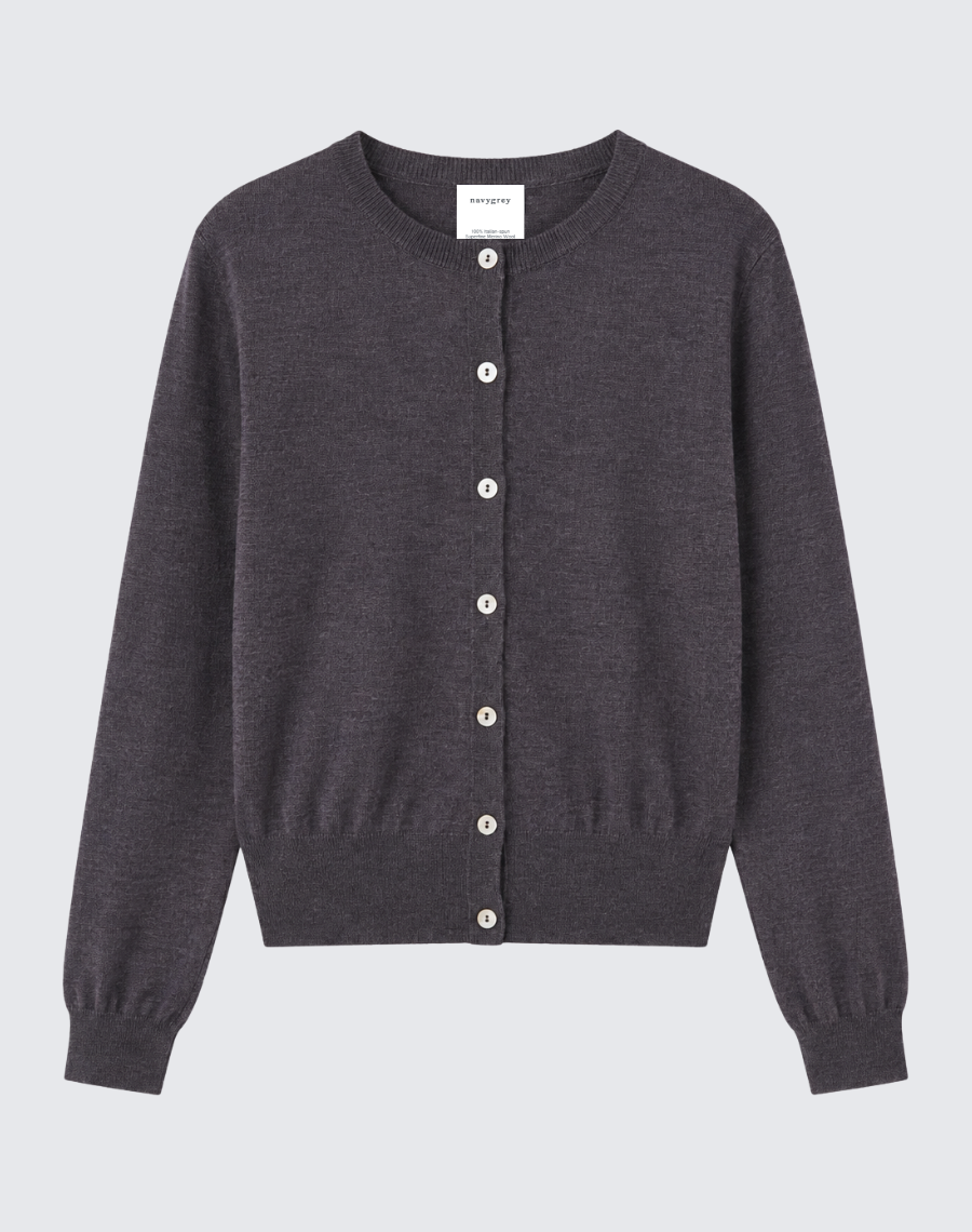 The Fine Cardigan - Graphite