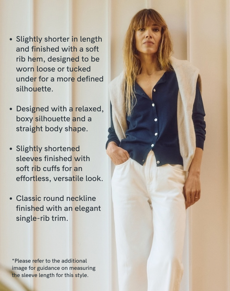 The Fine Cardigan - Navy
