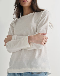 The LAYERED Tee 01 - White + White