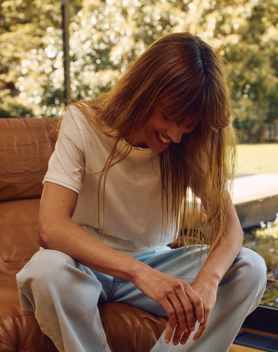 The LAYERED Tee / Short - White + White