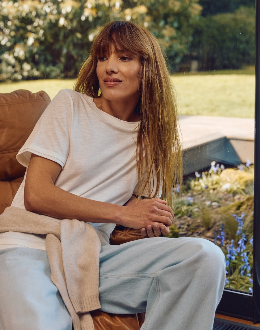 The LAYERED Tee / Short - White + White