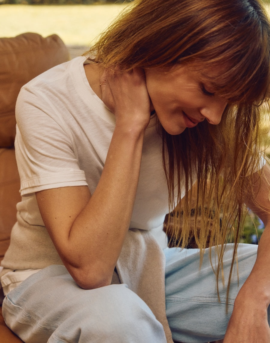 The LAYERED Tee / Short - White + White