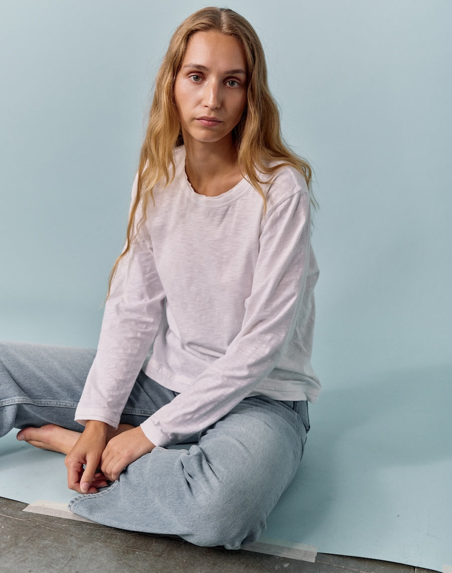 The Layered Tee / Long Sleeve - White