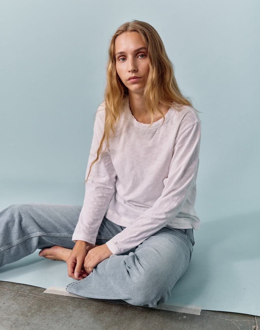 The Layered Tee / Long Sleeve - White
