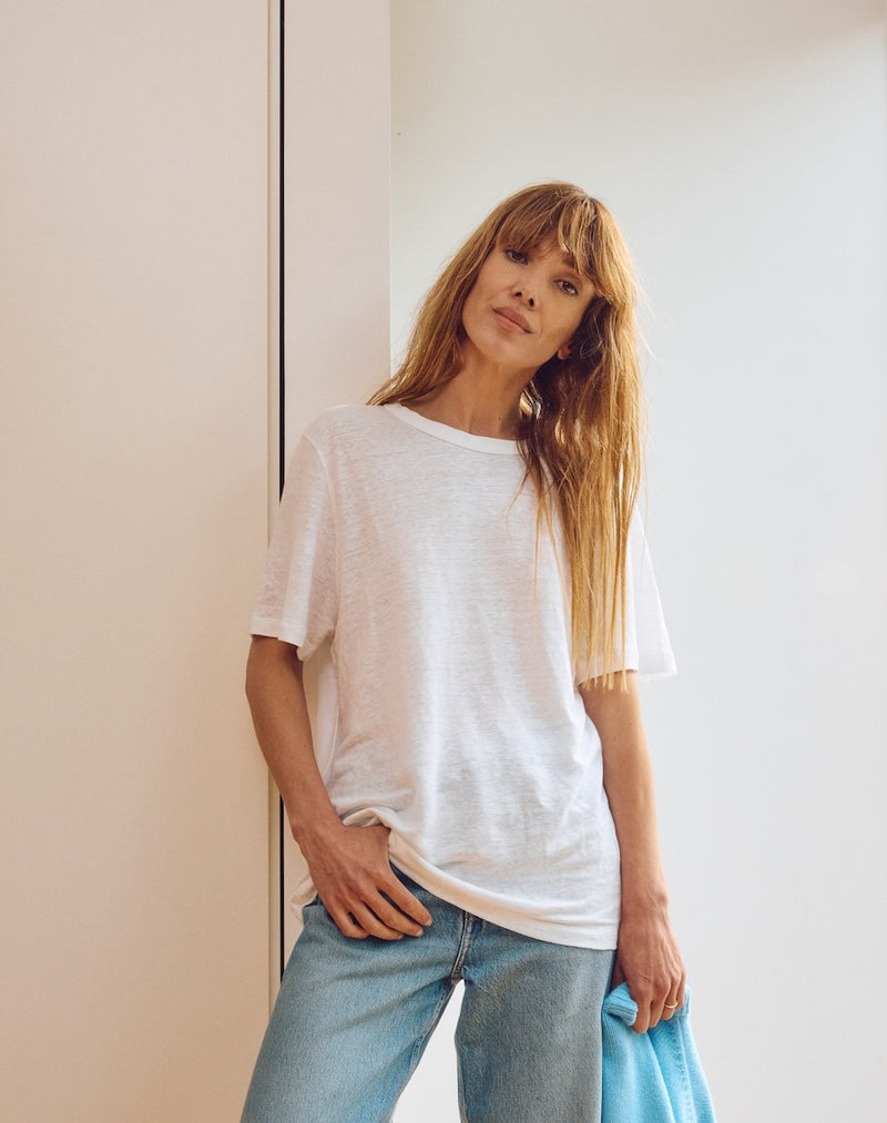 The Linen / The Classic Fit Tee - White