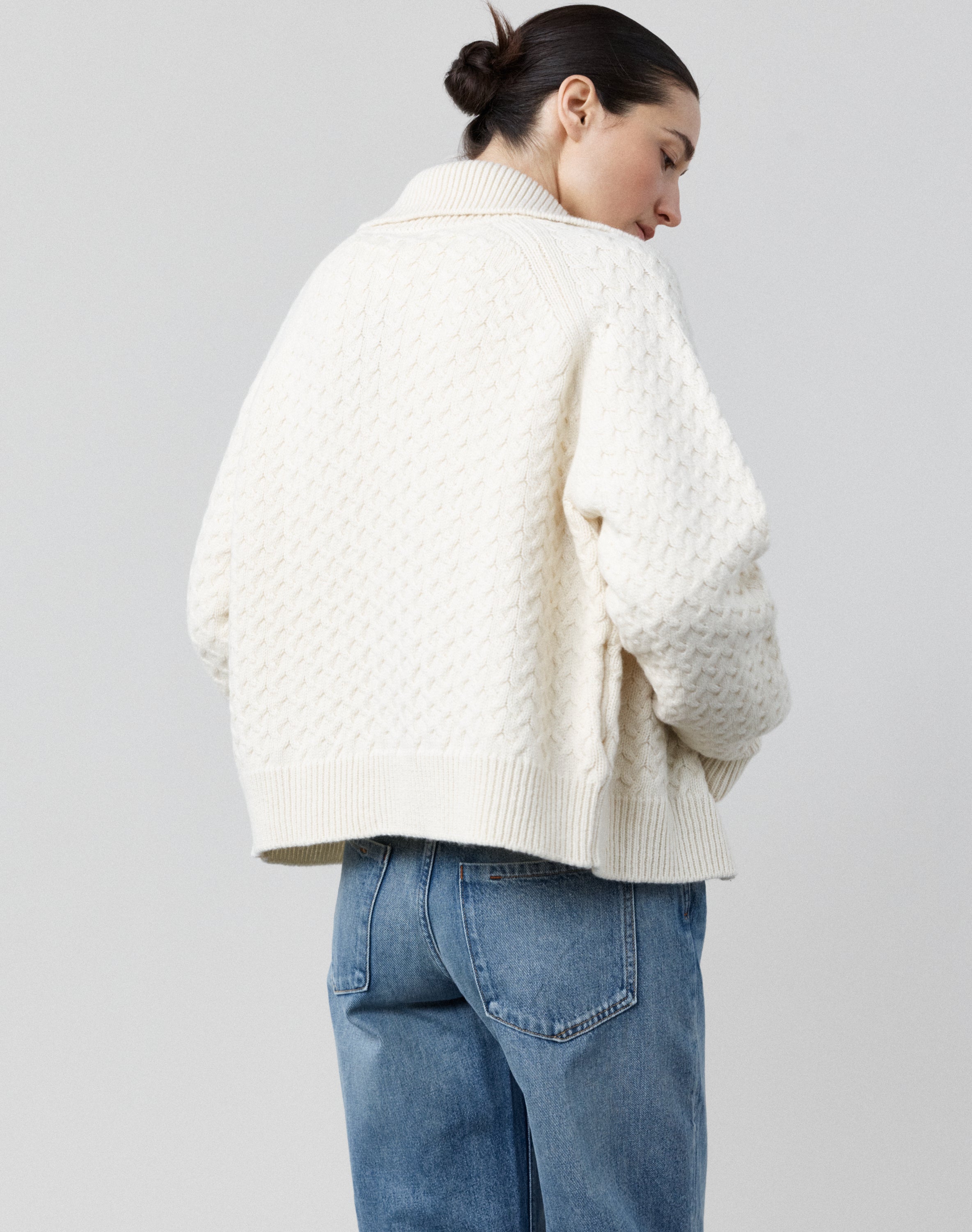 The Maree Jacket - Undyed Ecru