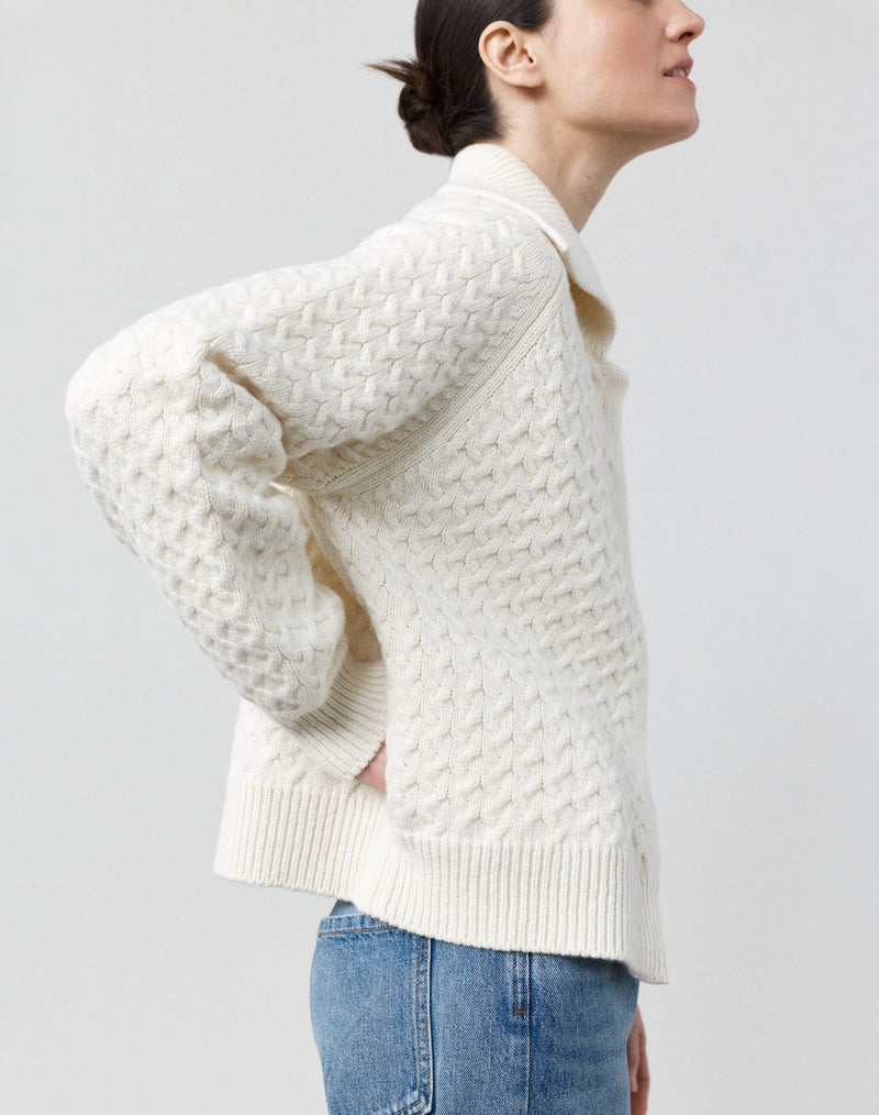 The Maree Jacket - Undyed Ecru