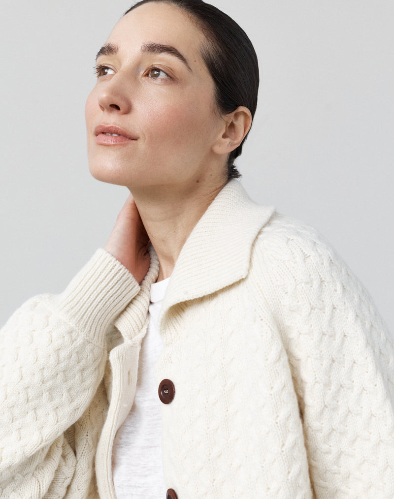 The Maree Jacket - Undyed Ecru