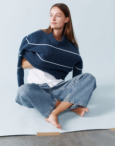 The OVERSIZE - Atlantic Blue & Ice White