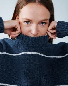 The OVERSIZE - Atlantic Blue & Ice White