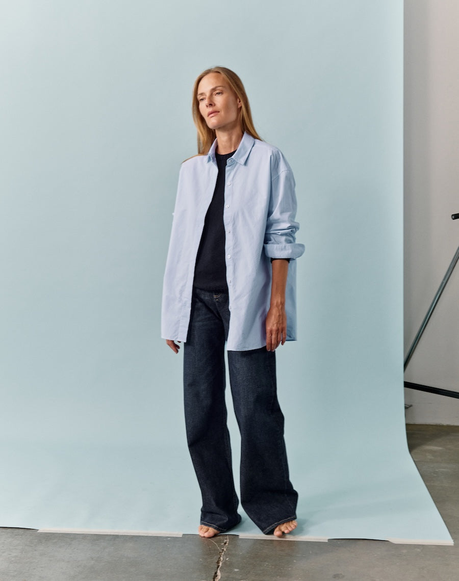 The Oversize Shirt - Salt Blue